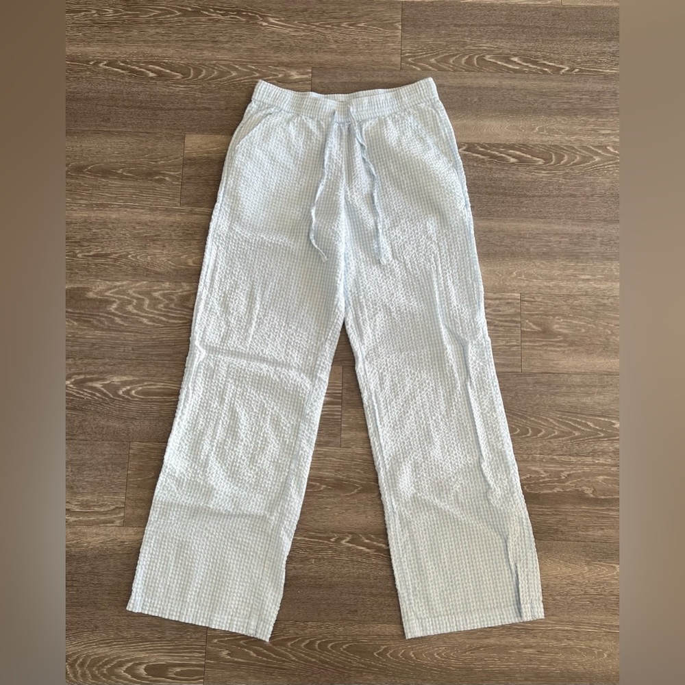NWOT Hollister Gingham Baggy Seersucker Pants